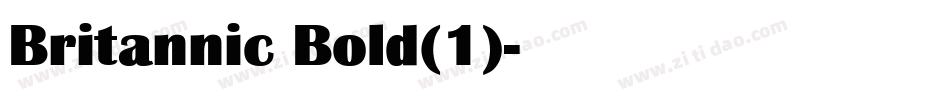 Britannic Bold(1)字体转换